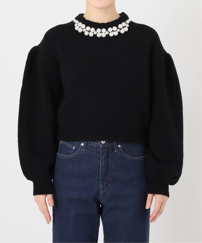 パールネックニットプルオーバー（ニット／セーター）｜IENA（イエナ  