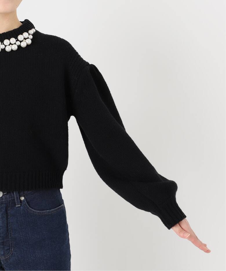 パールネックニットプルオーバー（ニット／セーター）｜IENA（イエナ  