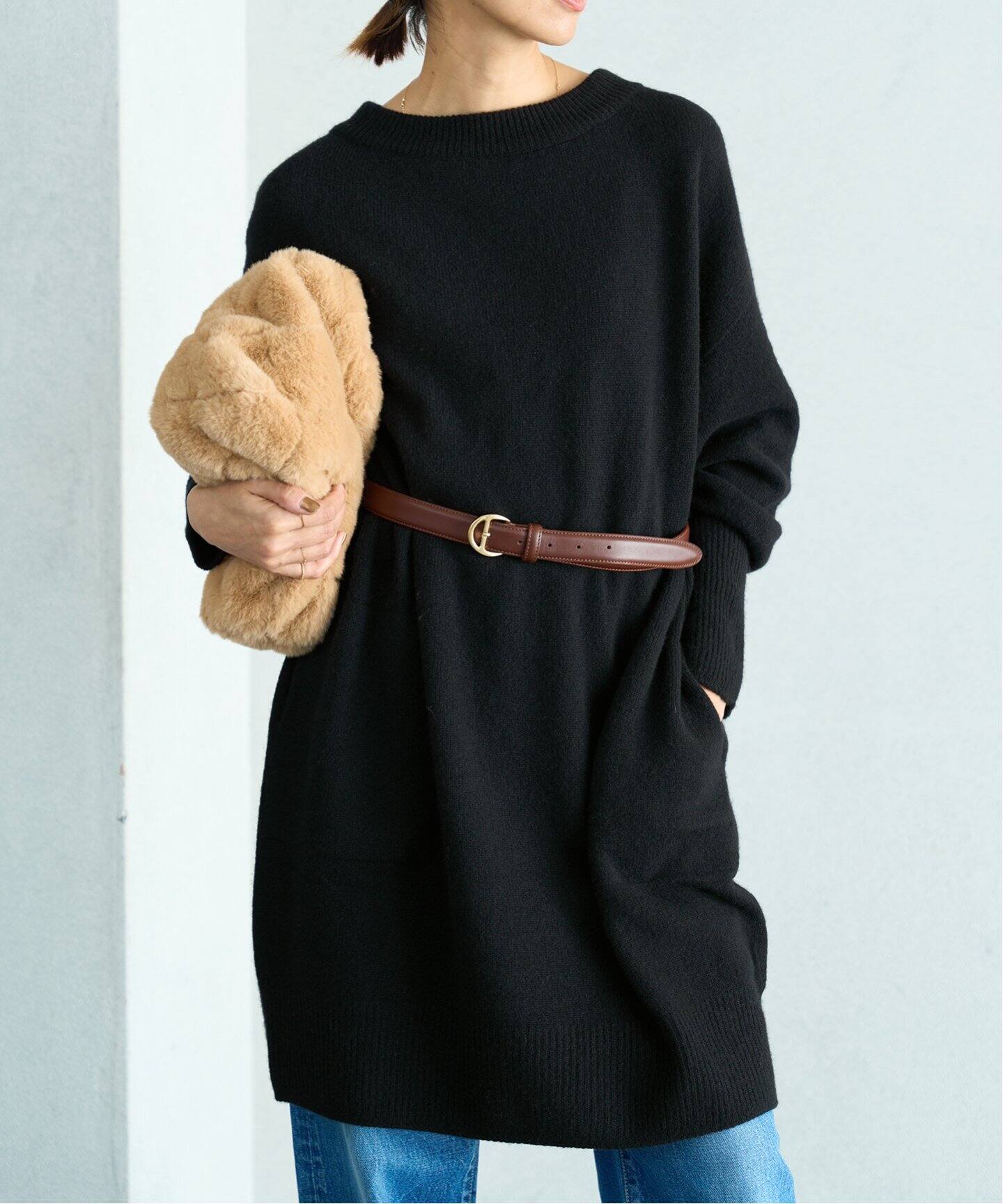 ウールカシミヤ チュニックワンピース（ワンピース）｜IENA（イエナ  