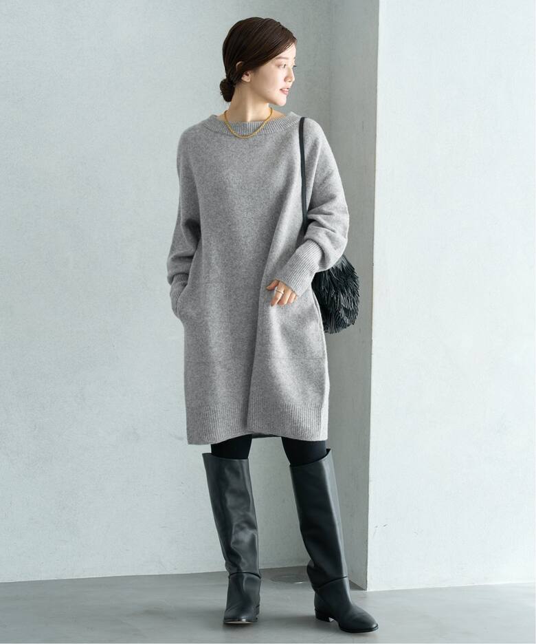 ウールカシミヤ チュニックワンピース（ワンピース）｜IENA（イエナ  