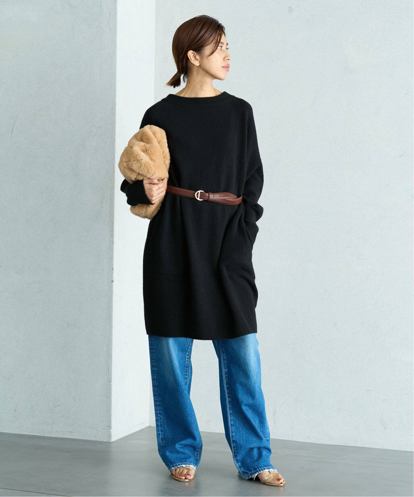 ウールカシミヤ チュニックワンピース（ワンピース）｜IENA（イエナ  