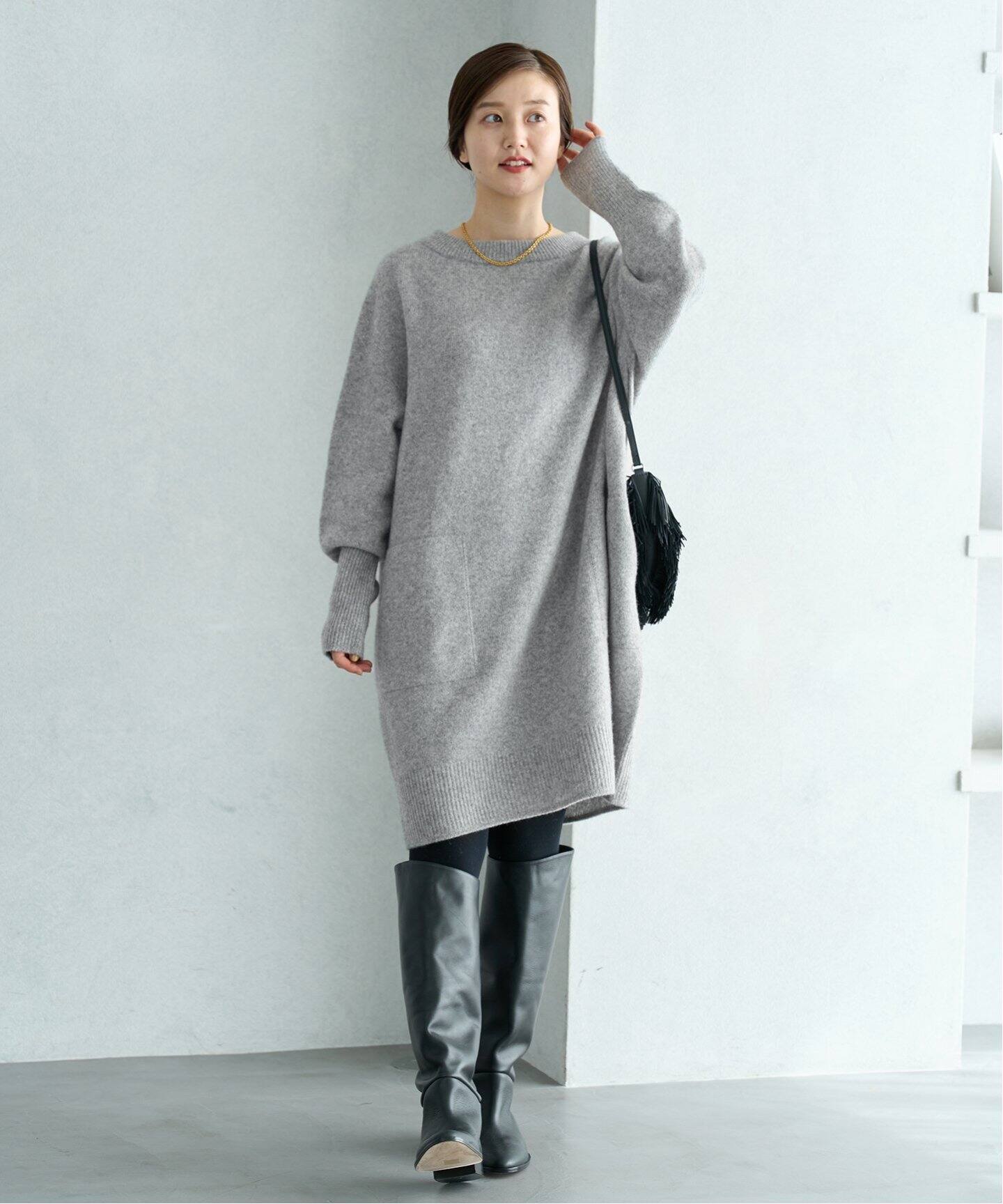 ウールカシミヤ チュニックワンピース（ワンピース）｜IENA（イエナ  