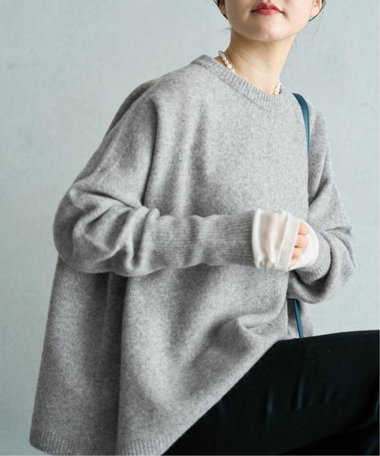 ウールカシミヤ クループルオーバー（ニット／セーター）｜IENA  