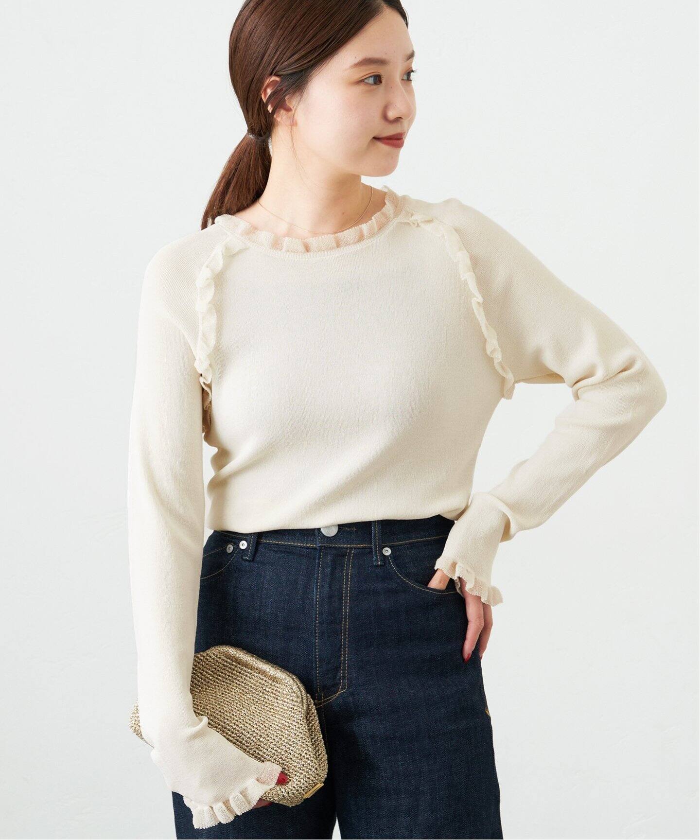Frill Compact プルオーバー（ニット／セーター）｜IENA（イエナ）の  