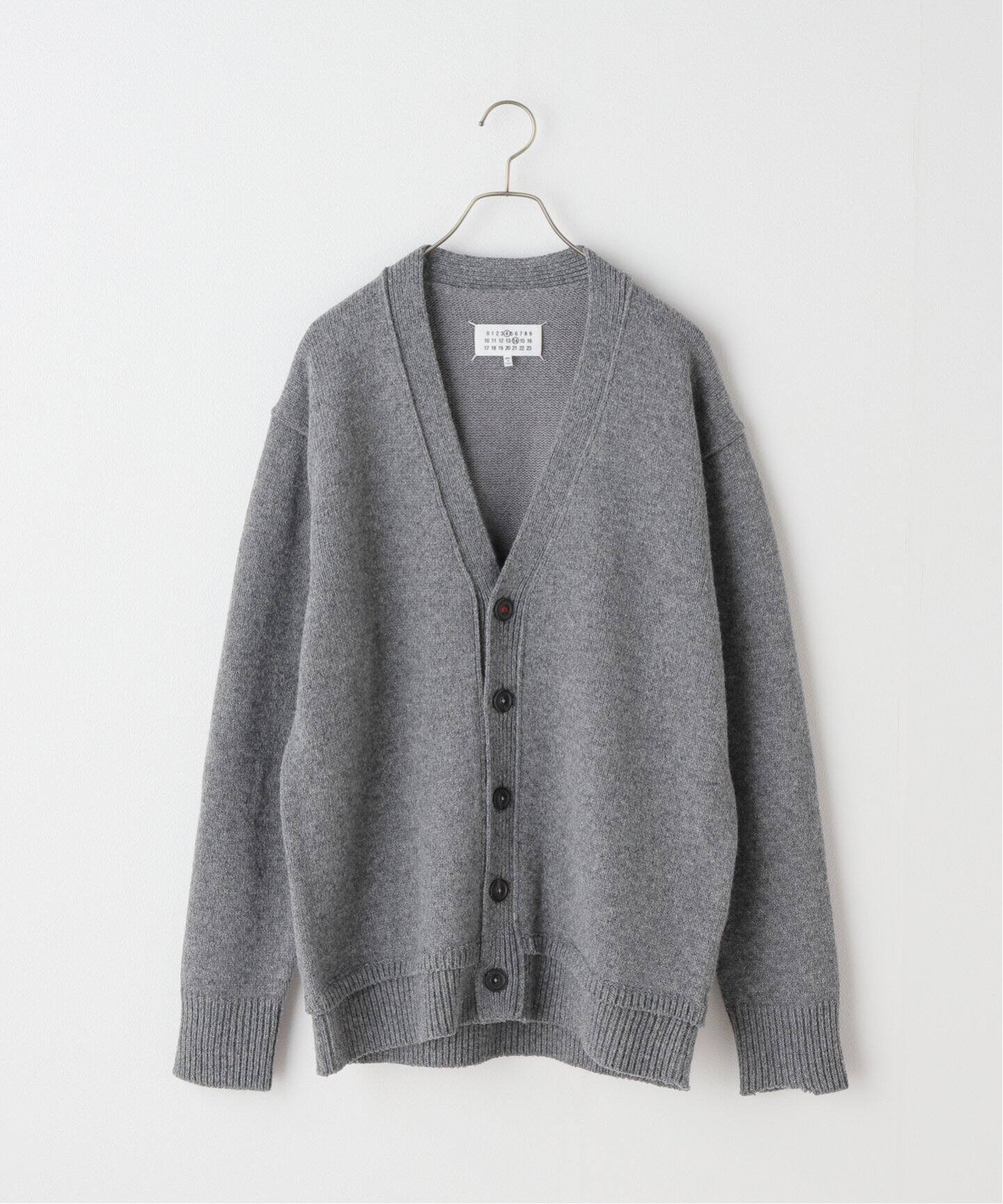 Maison Martin Margiela キャメル Vネック 窄める カーディガン