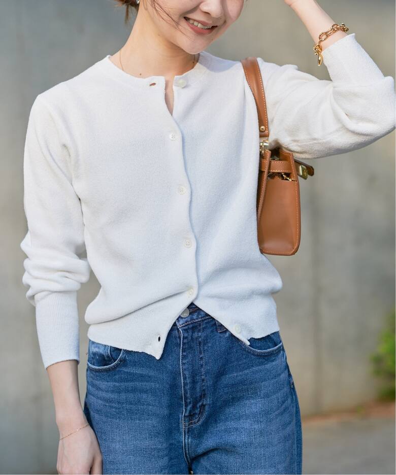 Fluffyクルーネックカーディガン（カーディガン）｜SLOBE IENA  