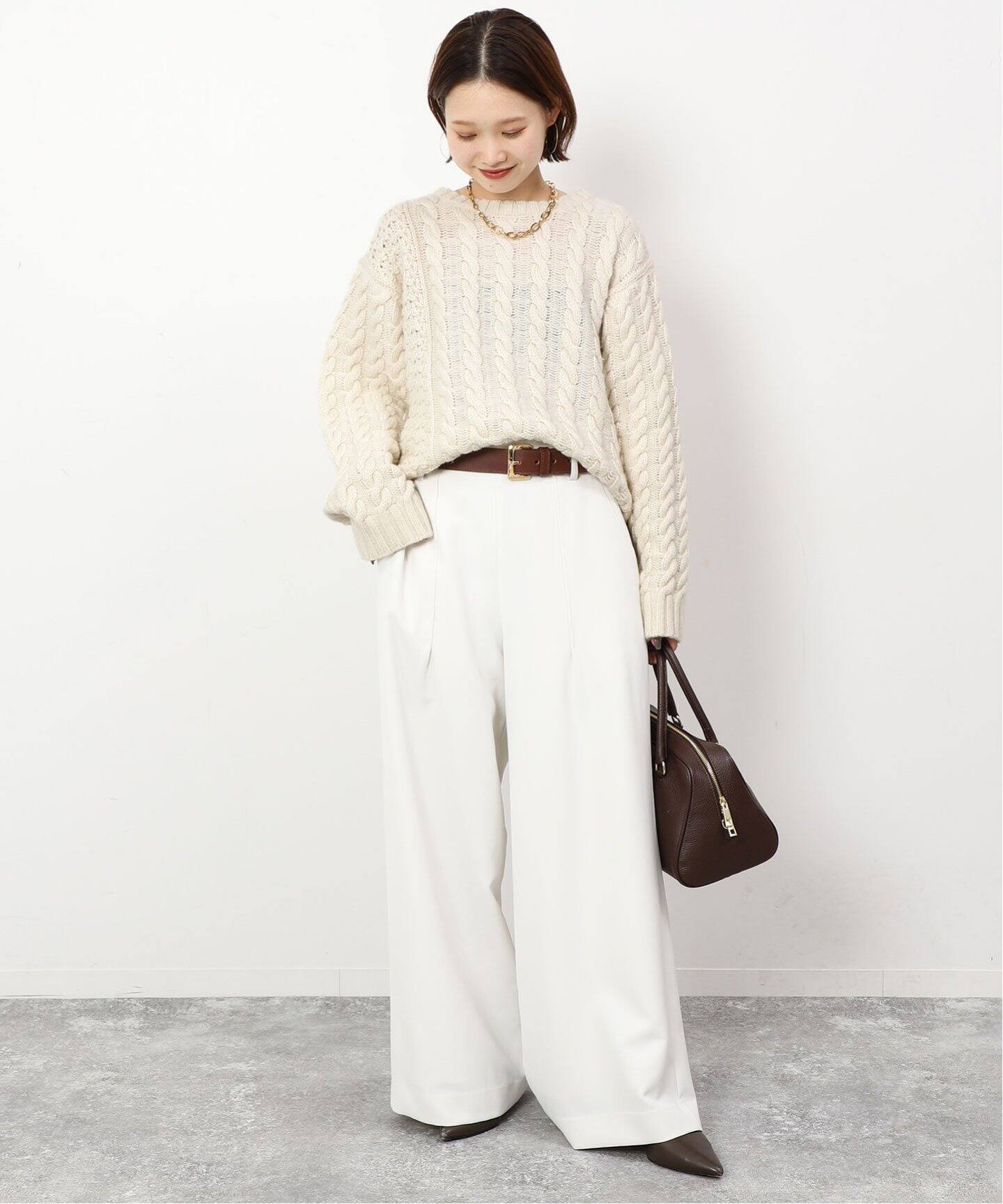 コンビケーブルニット（ニット／セーター）｜SLOBE IENA（スローブ  