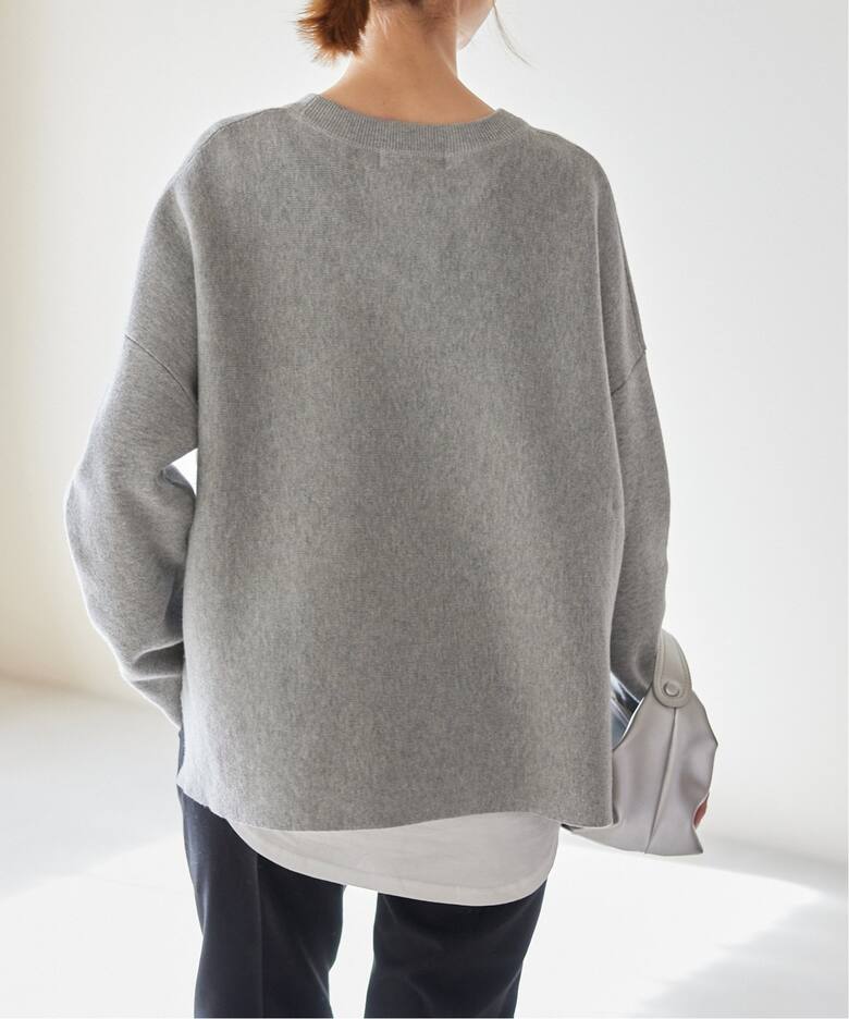 追加》コットンダブルフェイスニットプルオーバー（ニット／セーター  