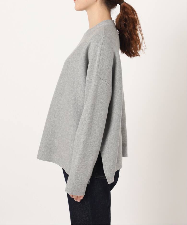 追加》コットンダブルフェイスニットプルオーバー（ニット／セーター  