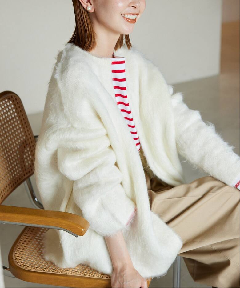 シャギーニットカーディガン（カーディガン）｜SLOBE IENA（スローブ  