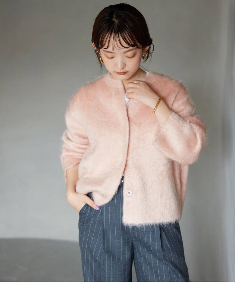 追加》シャギーニットカーディガン（カーディガン）｜SLOBE IENA  