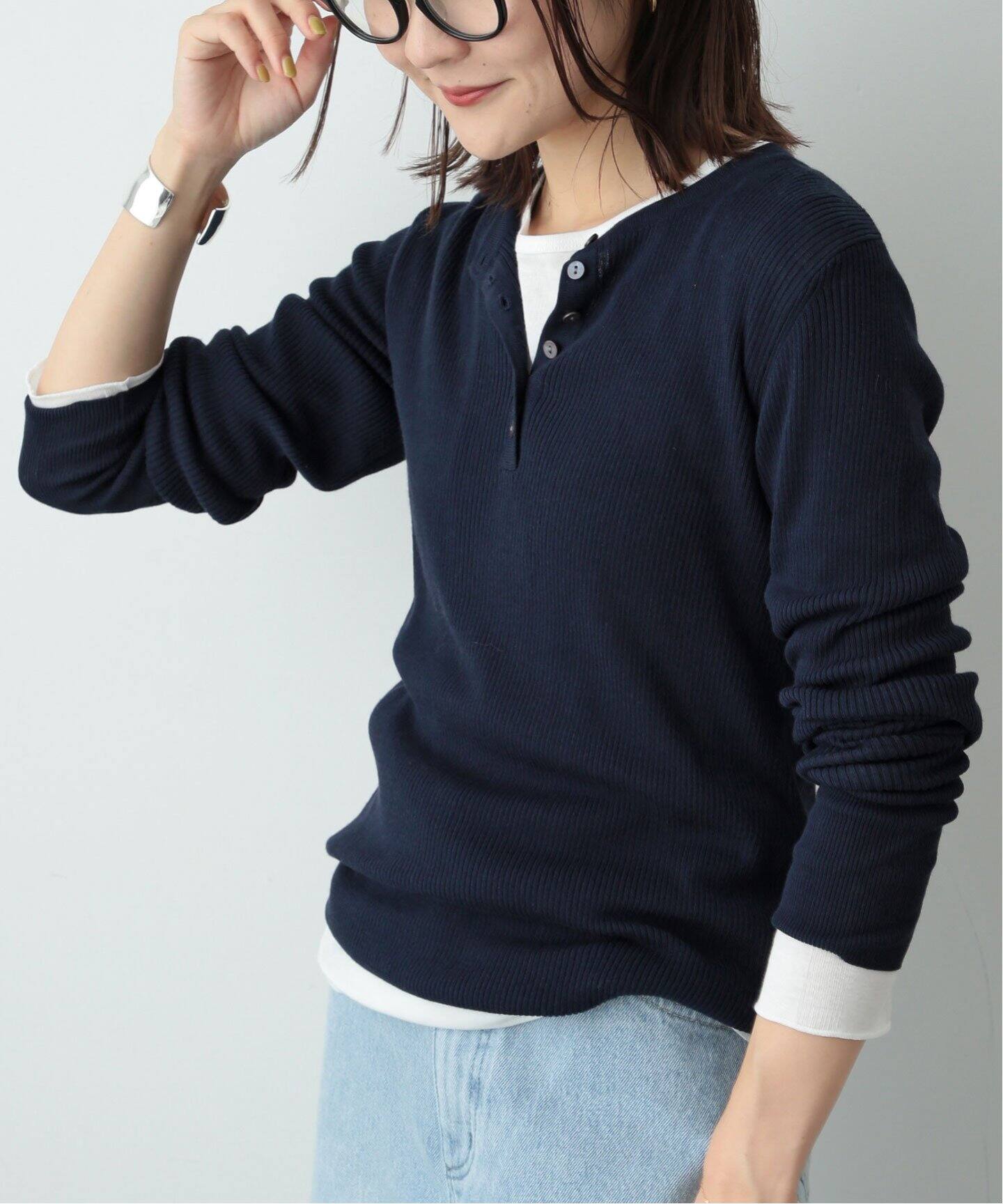 ヘンリーネックプルオーバー（ニット／セーター）｜SLOBE IENA  