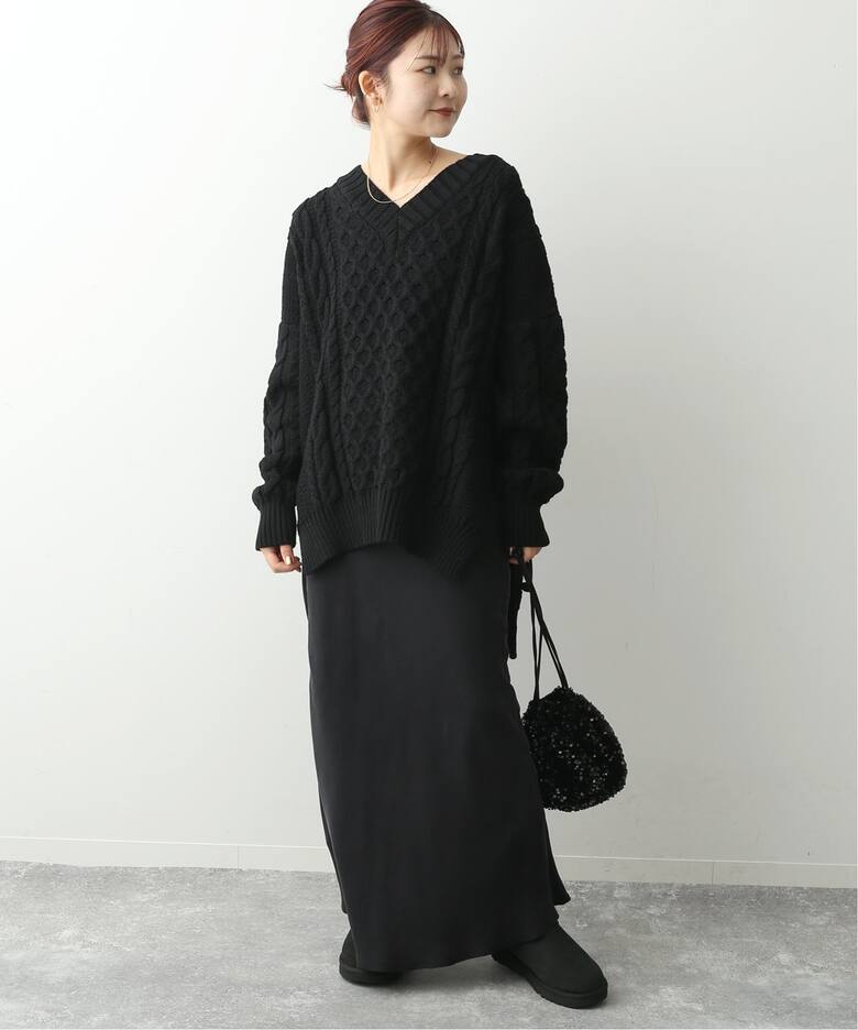 Oldderby Knitwear】メリノウールVネックプルオーバー（ニット 