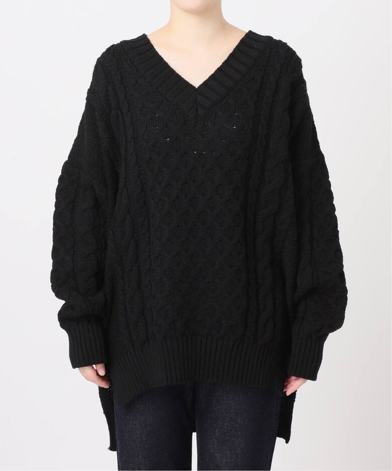 Oldderby Knitwear】メリノウールVネックプルオーバー（ニット 
