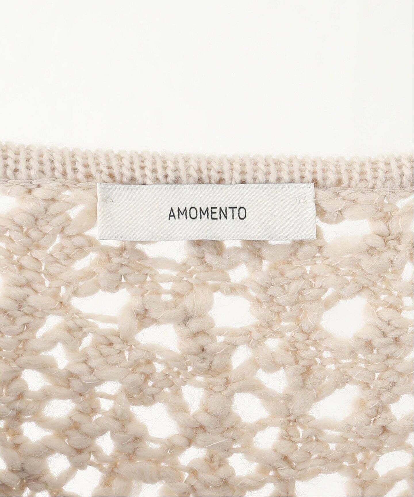 AMOMENTO / アモーメント】クロシェニットドレス（ニット／セーター  