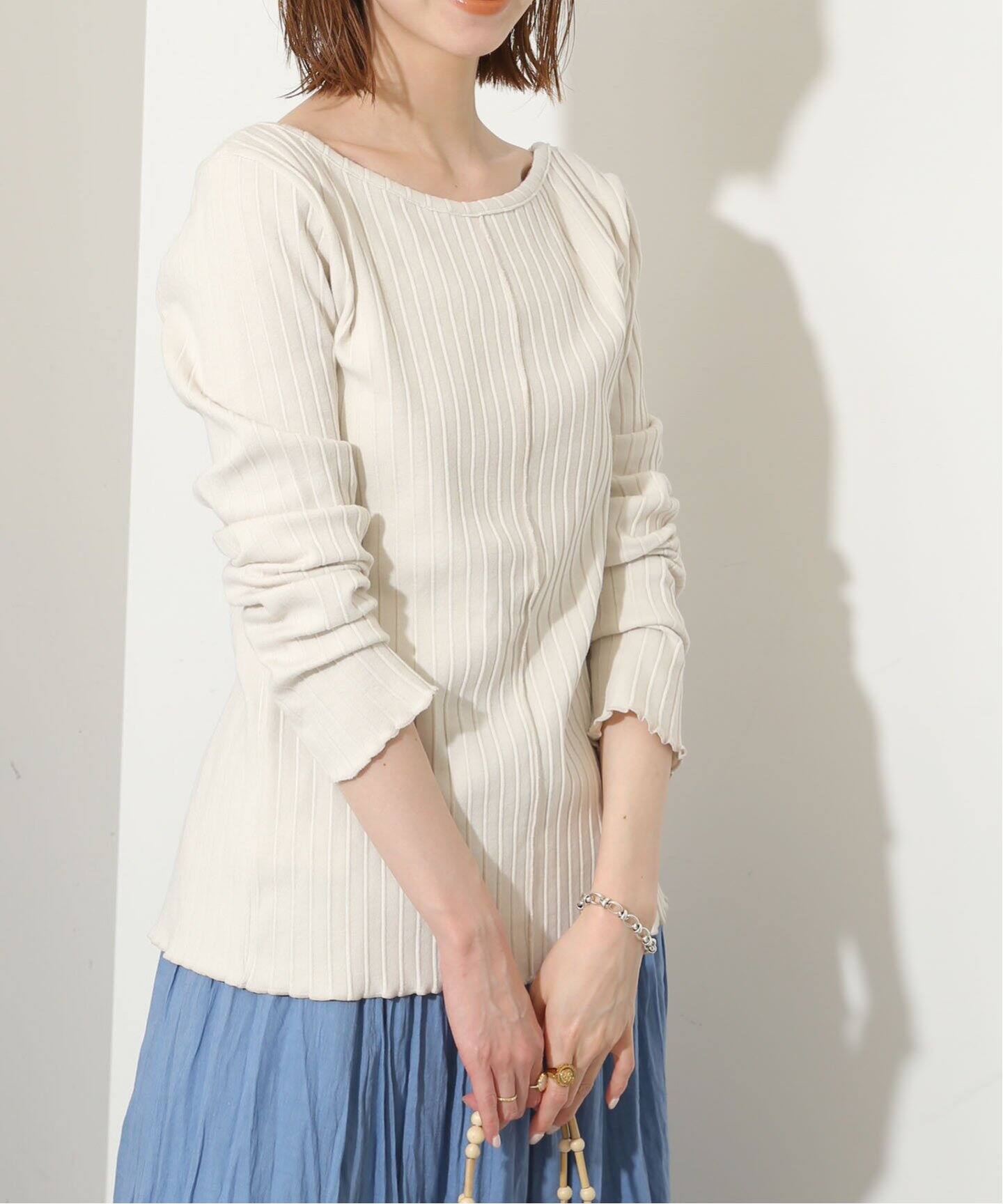 Loro / ローロ】2way wide neck CD（ニット／セーター）｜SLOBE IENA  