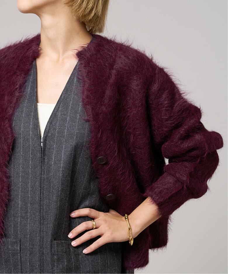IENA LA BOUCLE TIYARIK アルパカ混カーディガン（カーディガン 