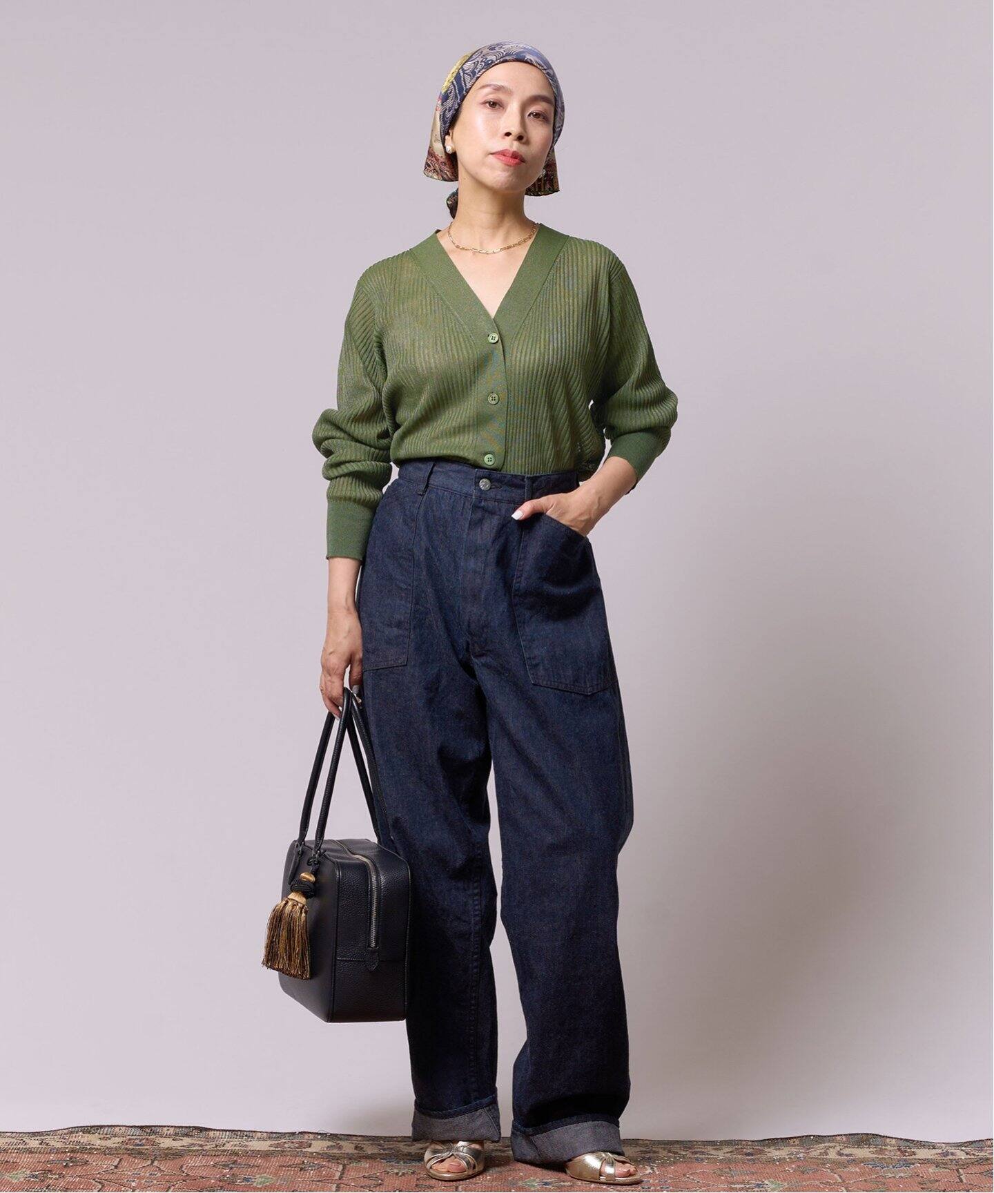 IENA LA BOUCLE Galaxy Vネックカーディガン（カーディガン）｜IENA 