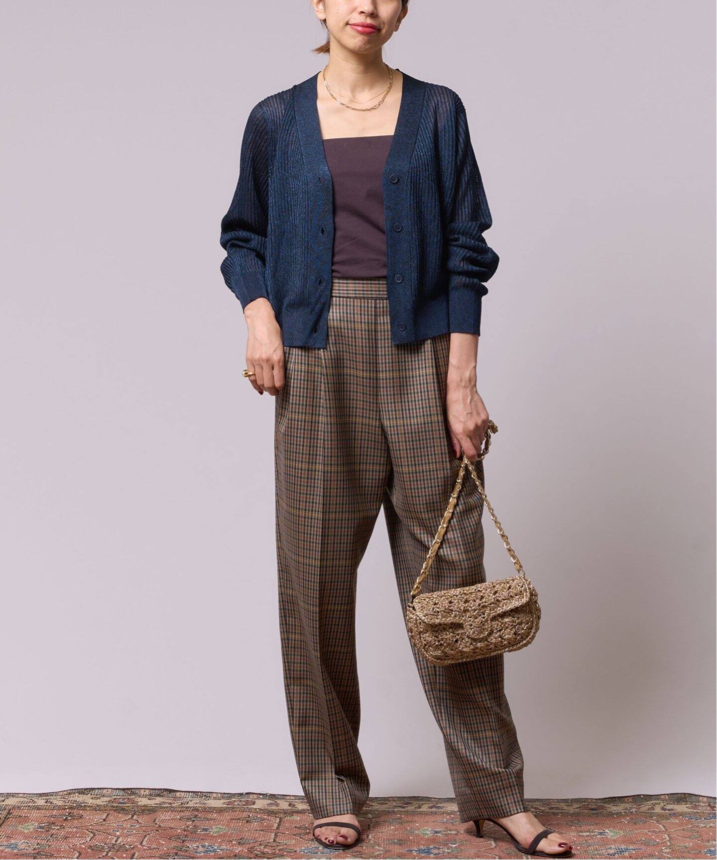 IENA LA BOUCLE Galaxy Vネックカーディガン（カーディガン）｜IENA  