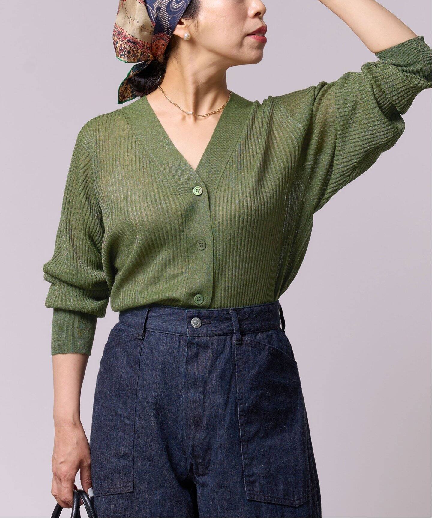 IENA LA BOUCLE Galaxy Vネックカーディガン（カーディガン）｜IENA  