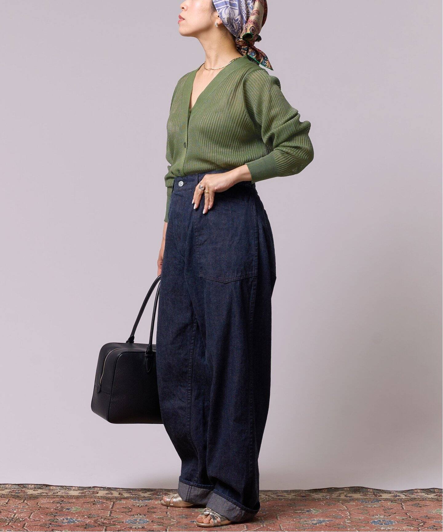 IENA LA BOUCLE Galaxy Vネックカーディガン（カーディガン）｜IENA 