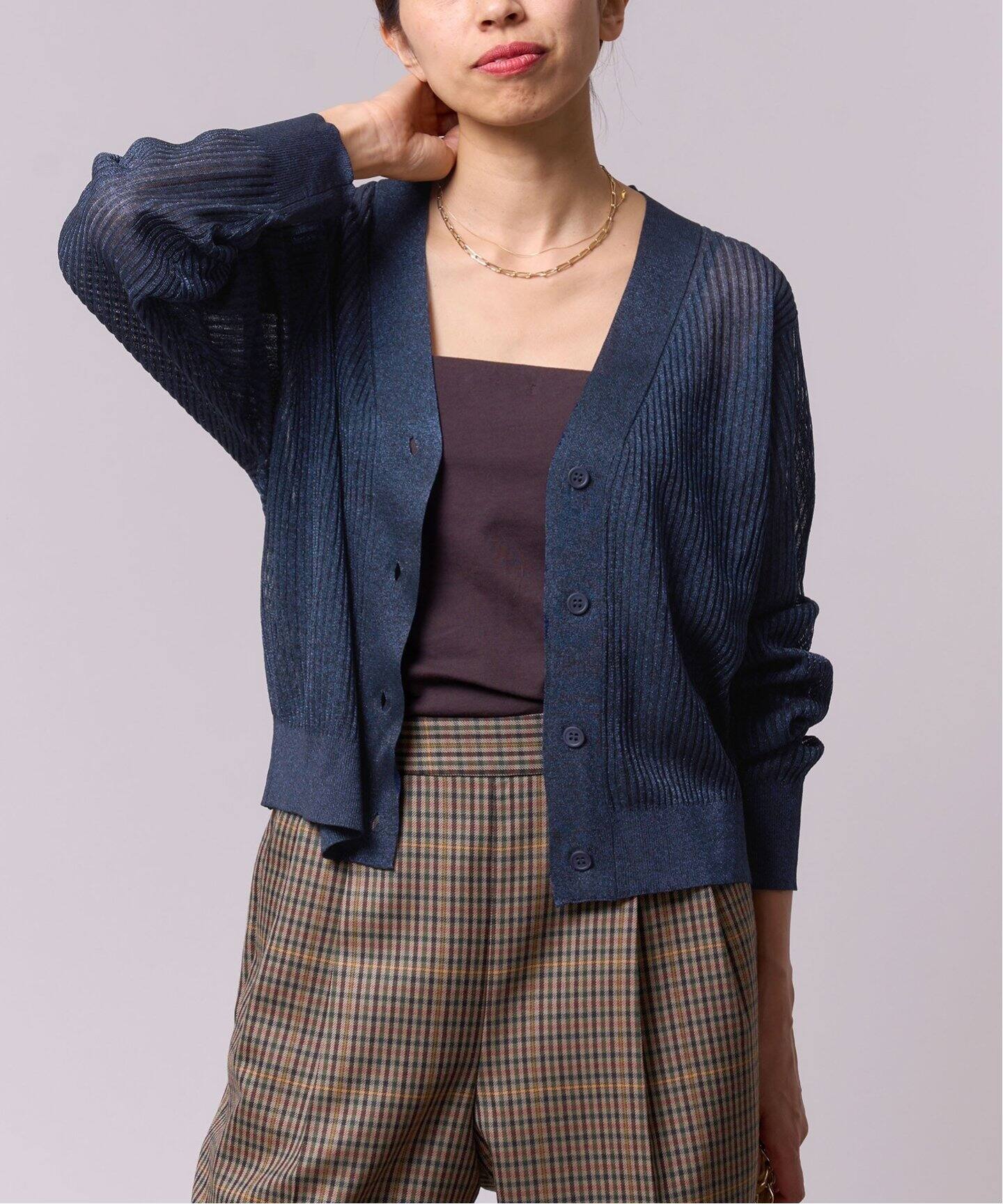 IENA LA BOUCLE Galaxy Vネックカーディガン（カーディガン）｜IENA 