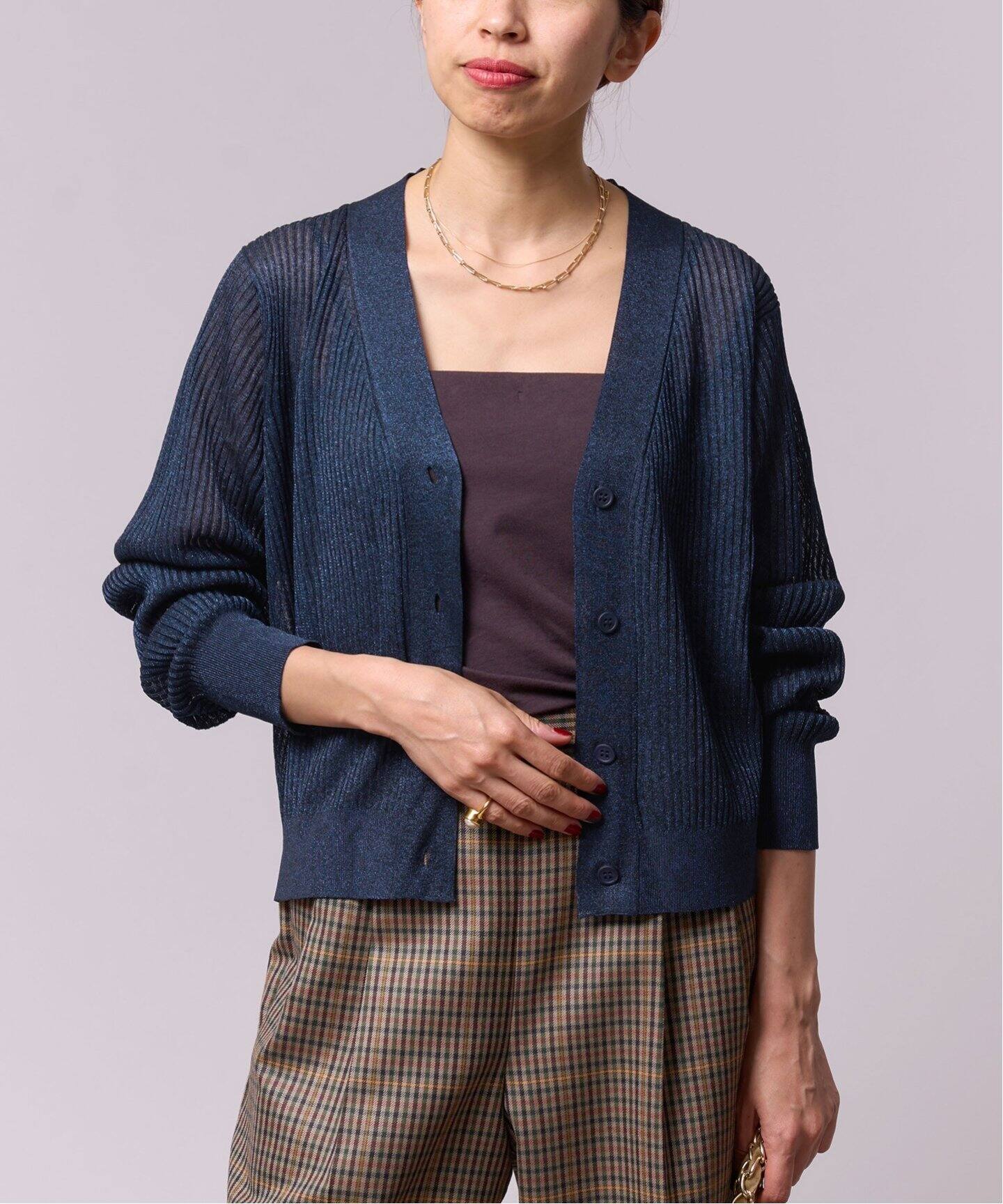 IENA LA BOUCLE Galaxy Vネックカーディガン（カーディガン）｜IENA  