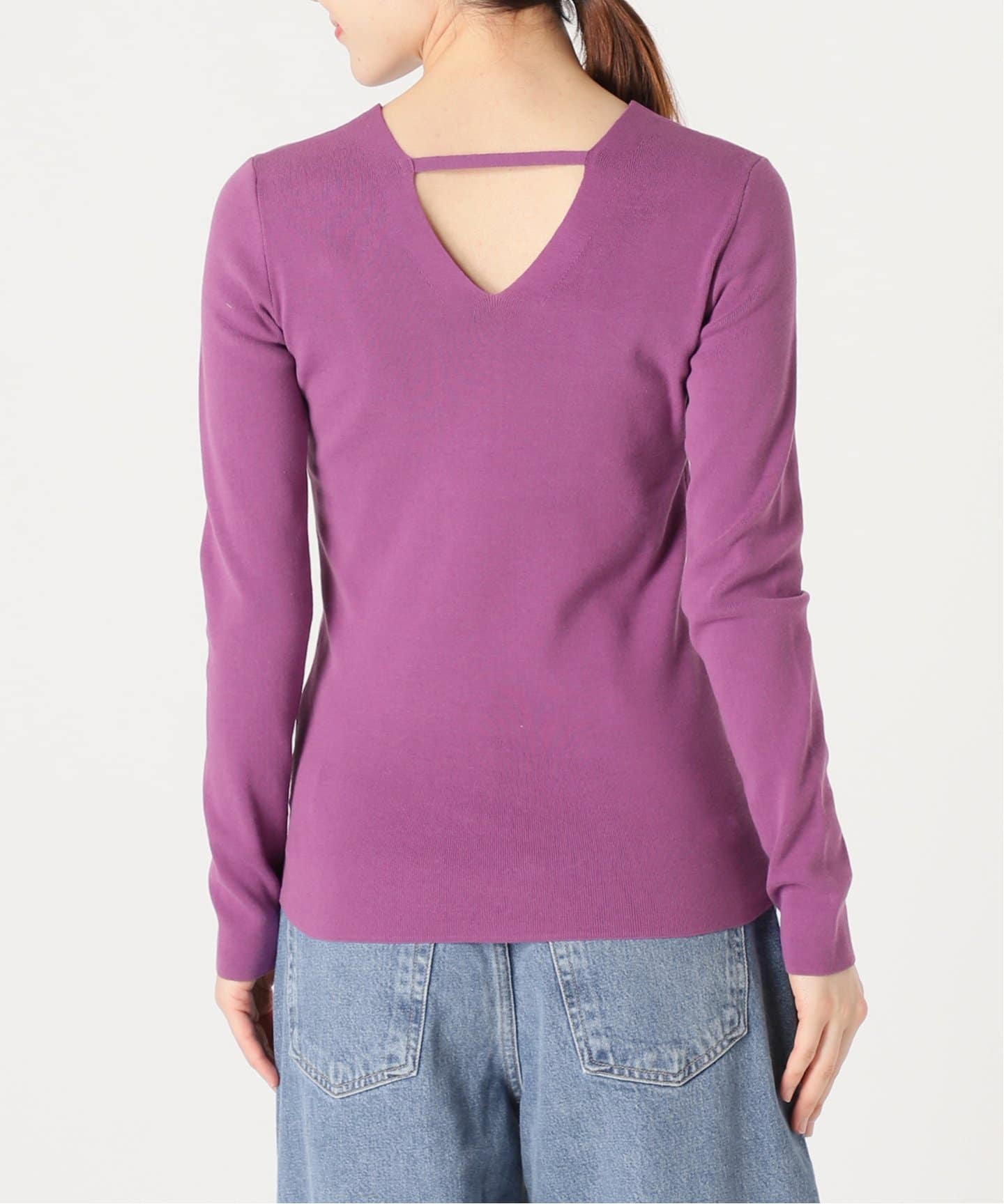 IENA LA BOUCLE AMERICAN DREAMS Vネックニット IENA LA BOUCLE AZZURRA 総針Vネックプルオーバー（ニット
