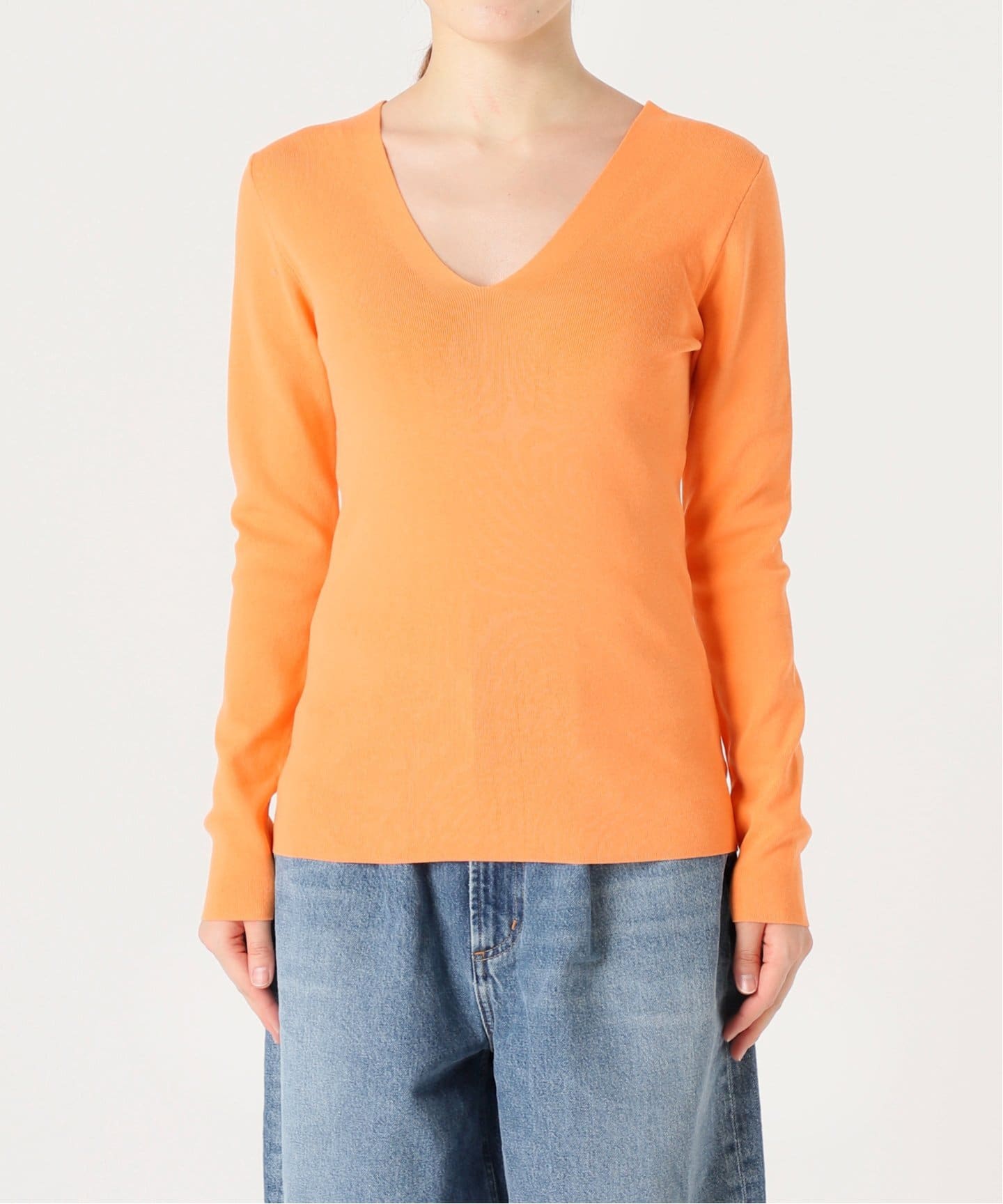 IENA LA BOUCLE AMERICAN DREAMS Vネックニット IENA LA BOUCLE AZZURRA 総針Vネックプルオーバー（ニット