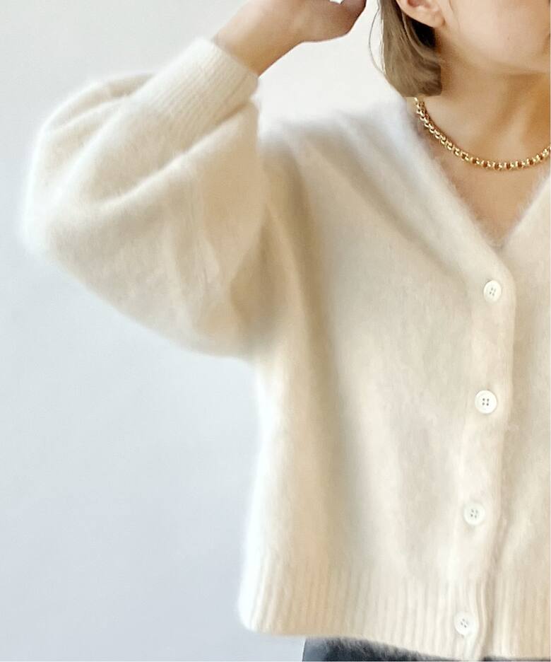 IENA LA BOUCLE ファーニットカーディガン（カーディガン）｜IENA 