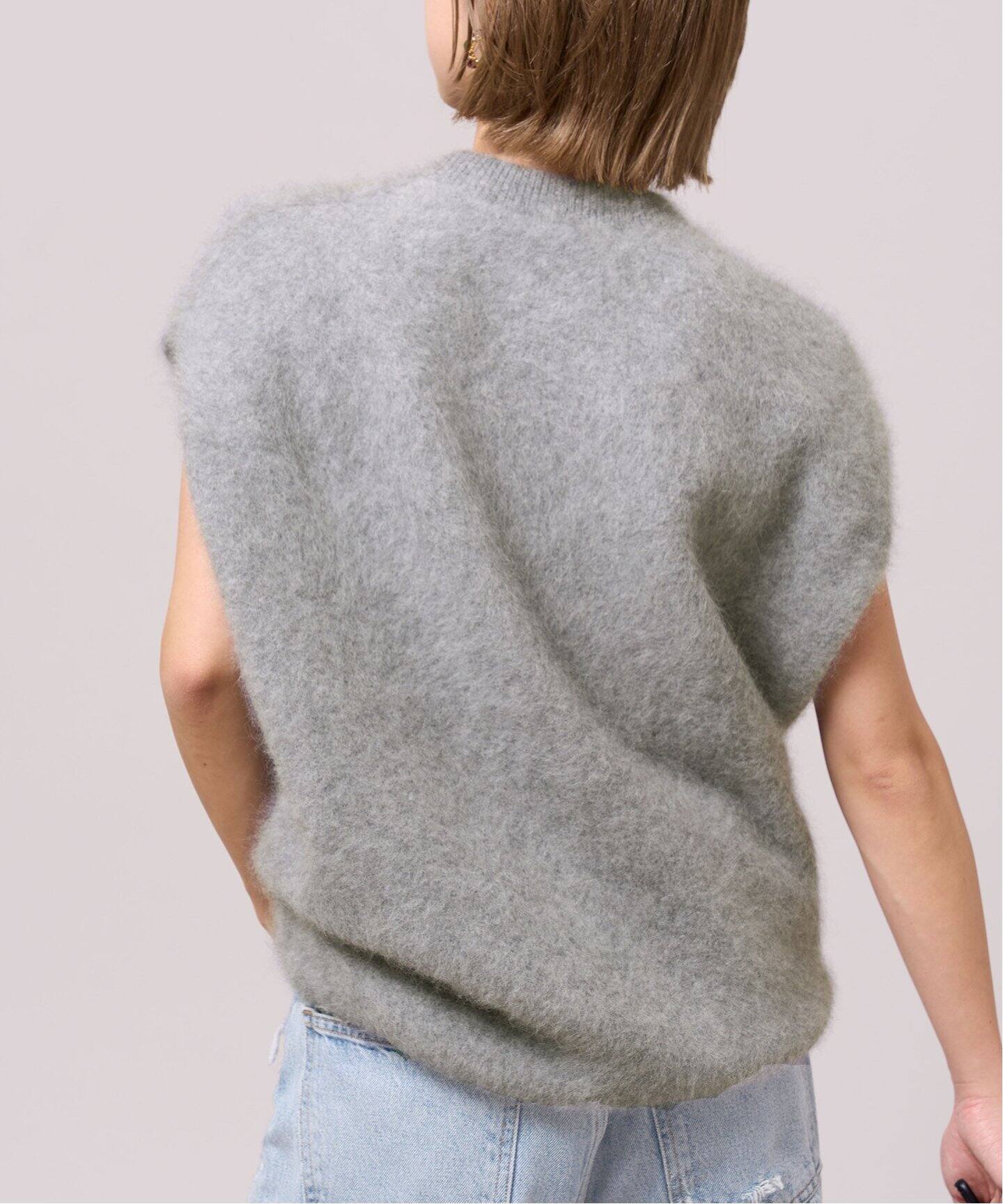 IENA LA BOUCLE ファーニットノースリーブプルオーバー（ニット  