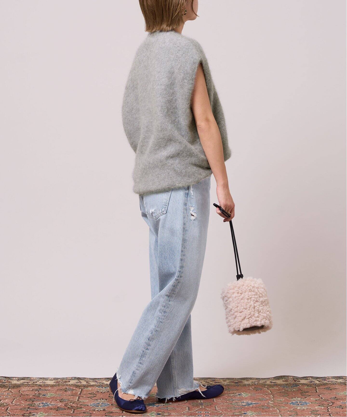 IENA LA BOUCLE ファーニットノースリーブプルオーバー（ニット  