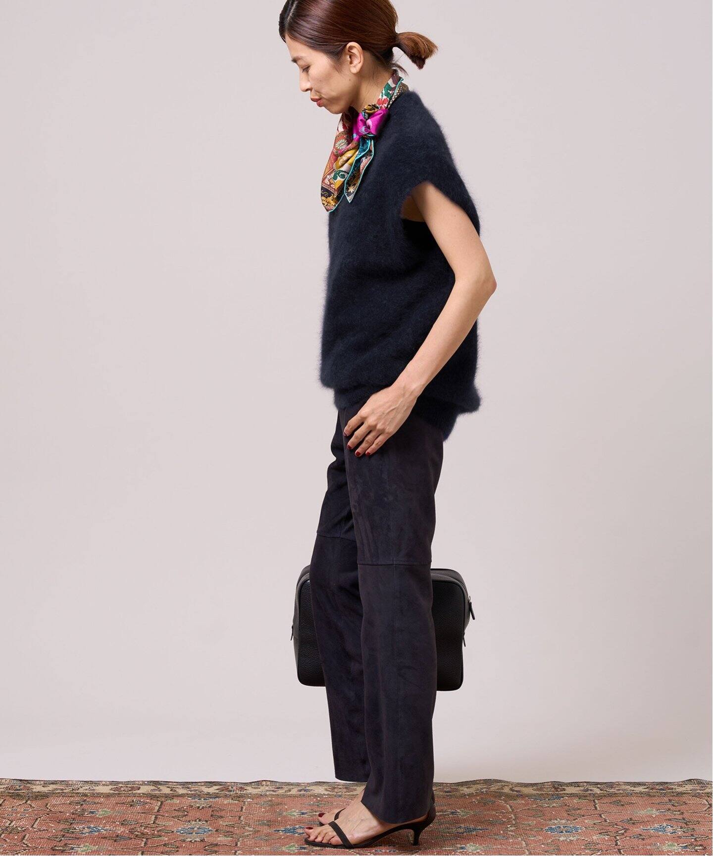 IENA LA BOUCLE ファーニットノースリーブプルオーバー（ニット  