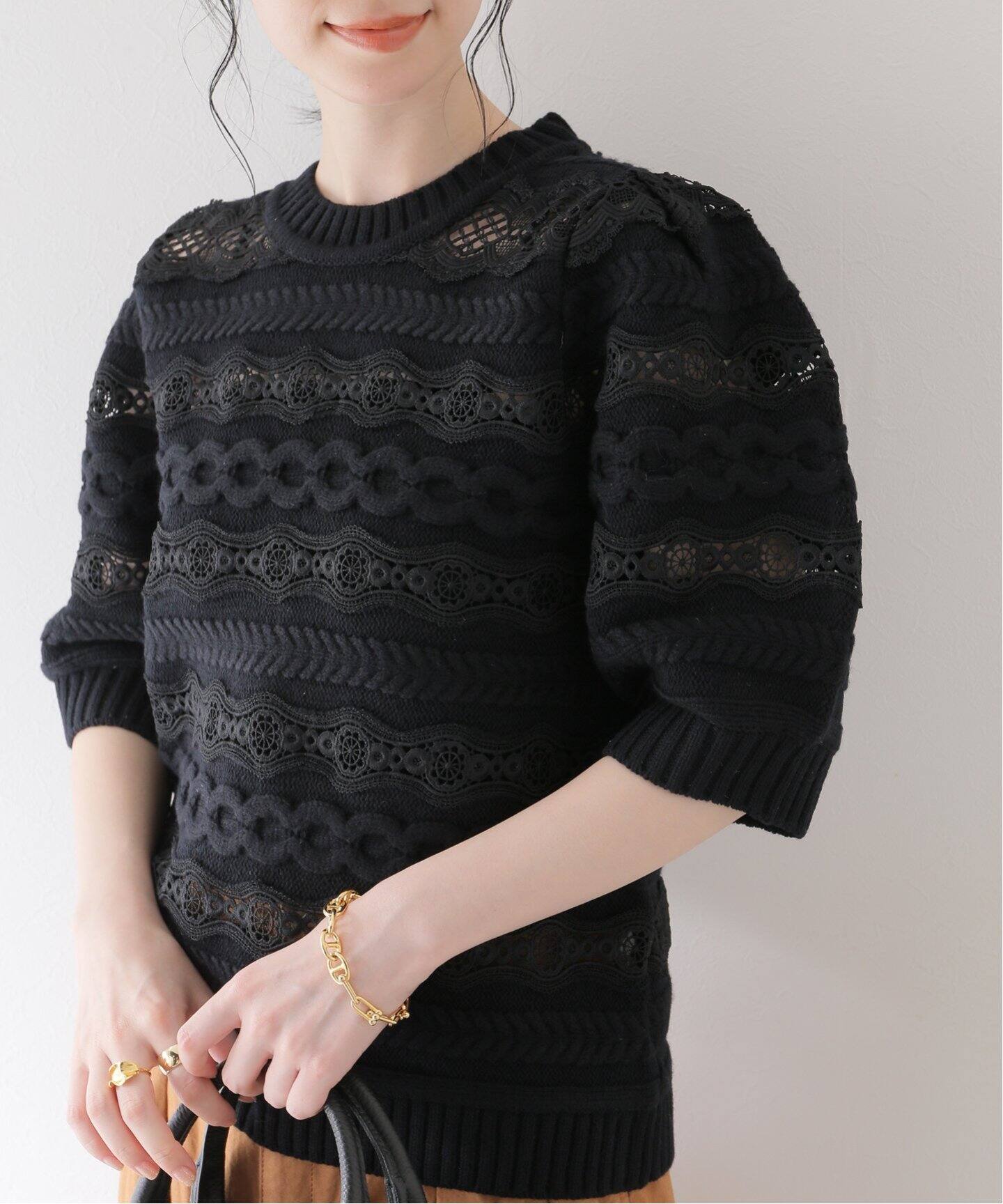 Sea New York/シー ニューヨーク】DENTELLE ニットプルオーバー 
