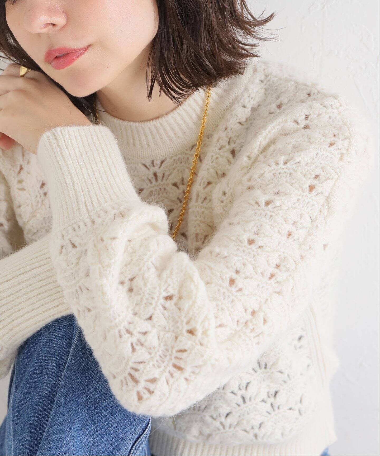 PHOTOCOPIEU/フォトコピュー】CROCHET セーター（ニット／セーター 