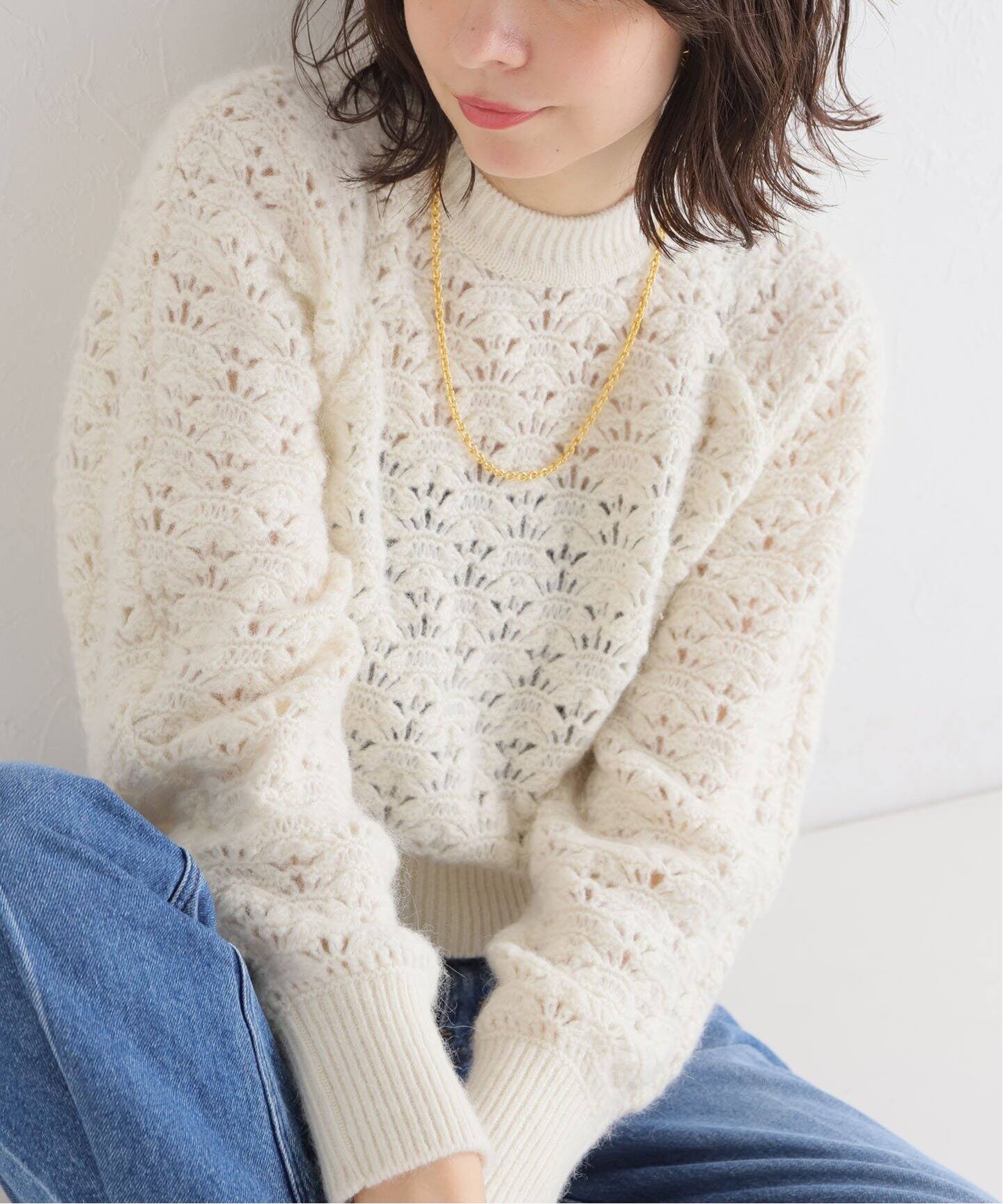 PHOTOCOPIEU / フォトコピュー | アルパカ ウール ニット ジップ  