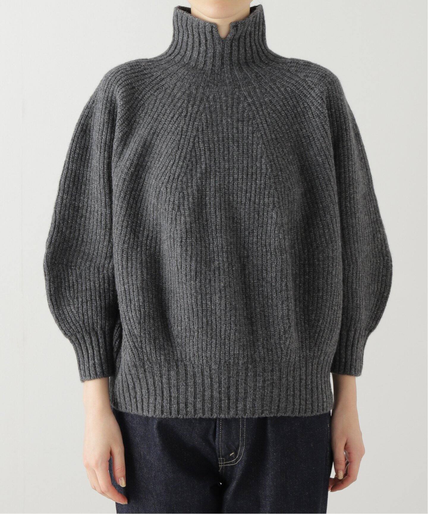 unfil/ アンフィル】superfine lambs wool ハイネックニット（ニット  