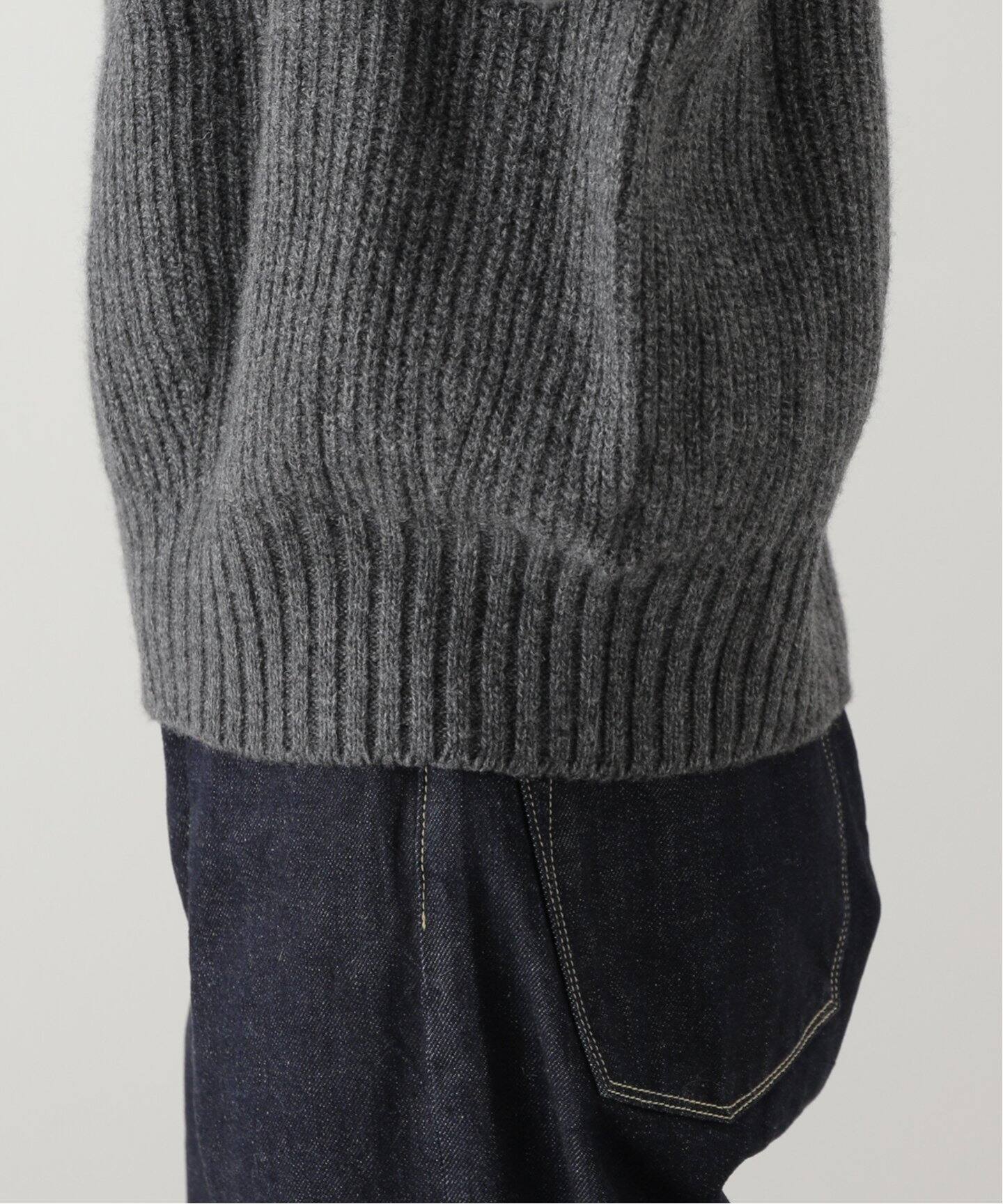 unfil/ アンフィル】superfine lambs wool ハイネックニット（ニット  