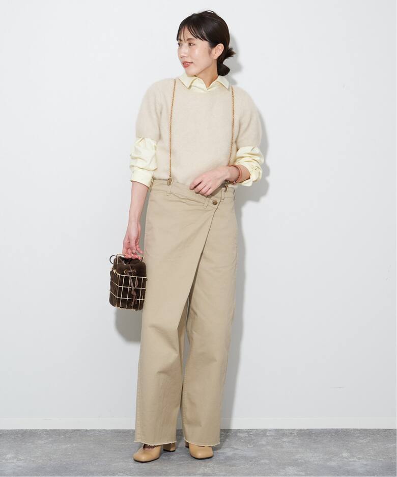 Cashmere Mix Fur 半袖プルオーバー（ニット／セーター）｜Plage  