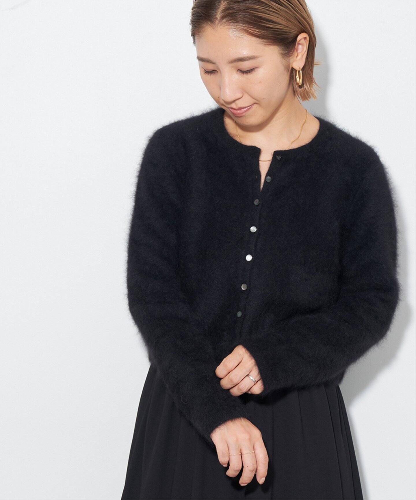 追加》Cashmere Mix Fur カーディガン（カーディガン）｜Plage 