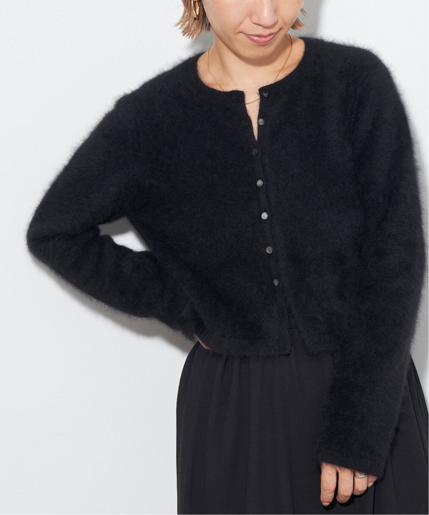 追加》Cashmere Mix Fur カーディガン（カーディガン）｜Plage  