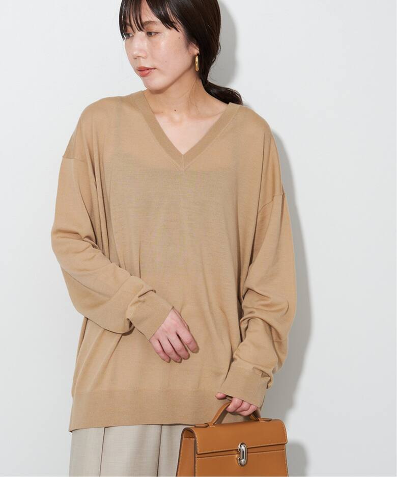 Fine Gauge Vネックニット（ニット／セーター）｜Plage（プラージュ  