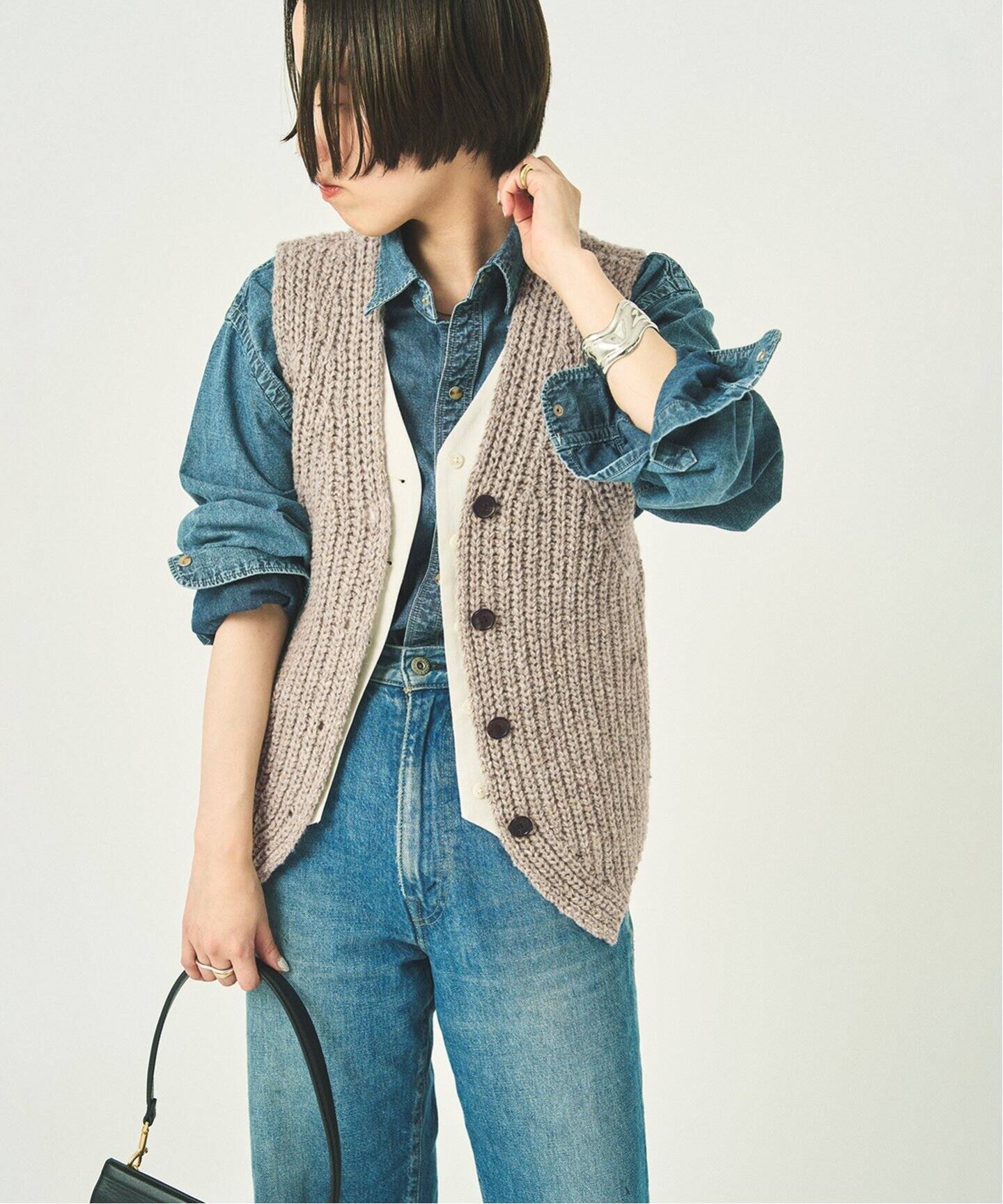 Layered Knit ベスト（ベスト）｜Plage（プラージュ）の通販  