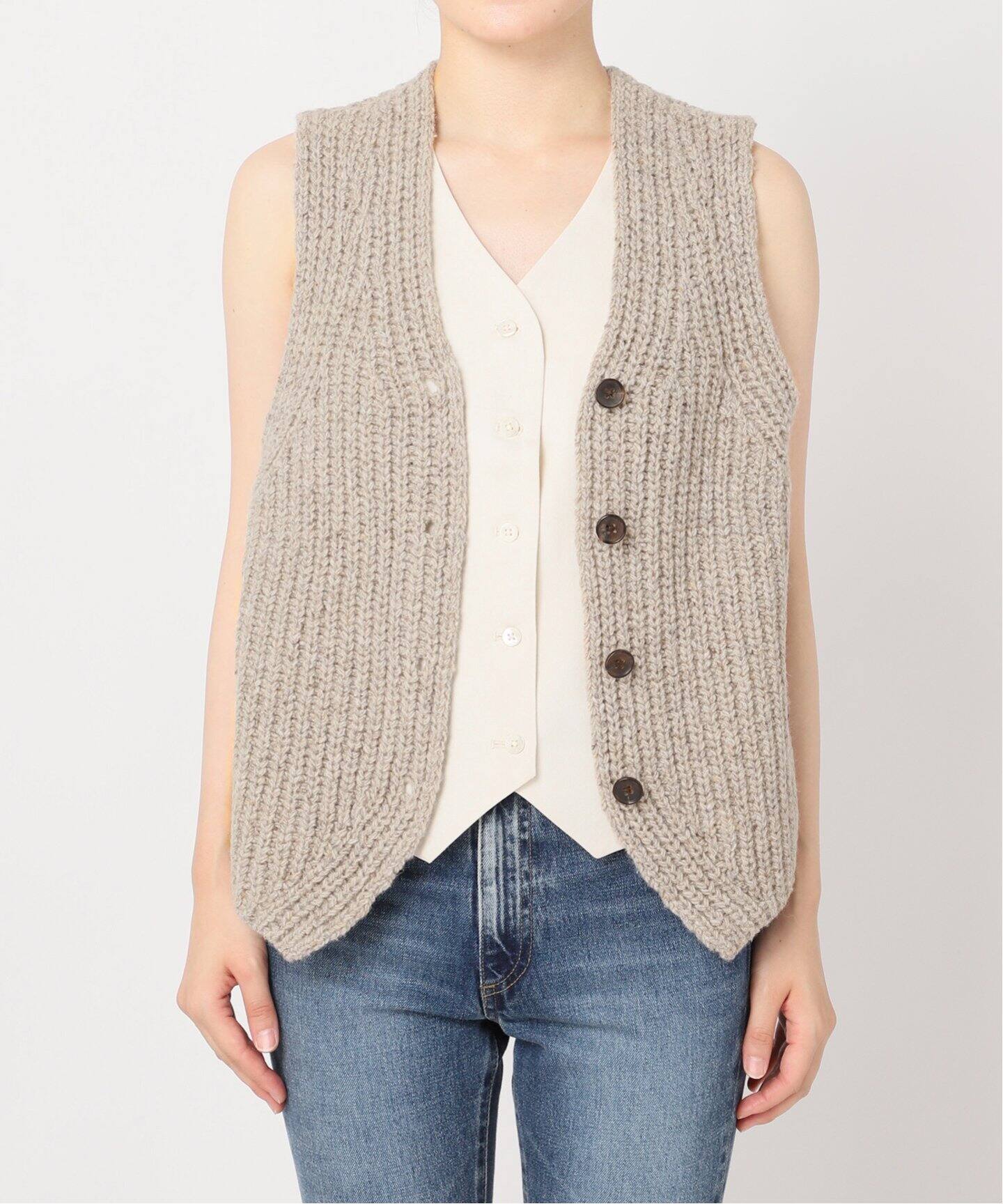 Layered Knit ベスト（ベスト）｜Plage（プラージュ）の通販 