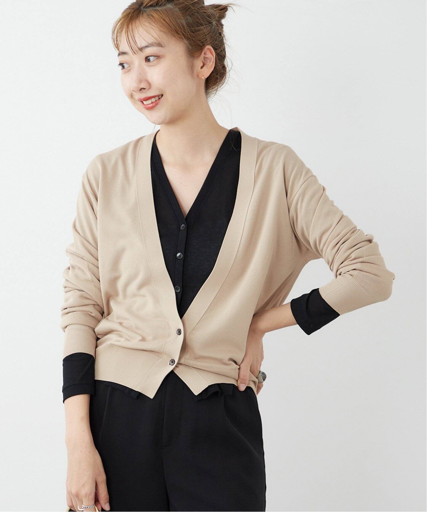 Vis/Pe Vネックカーディガン（カーディガン）｜Plage（プラージュ）の  