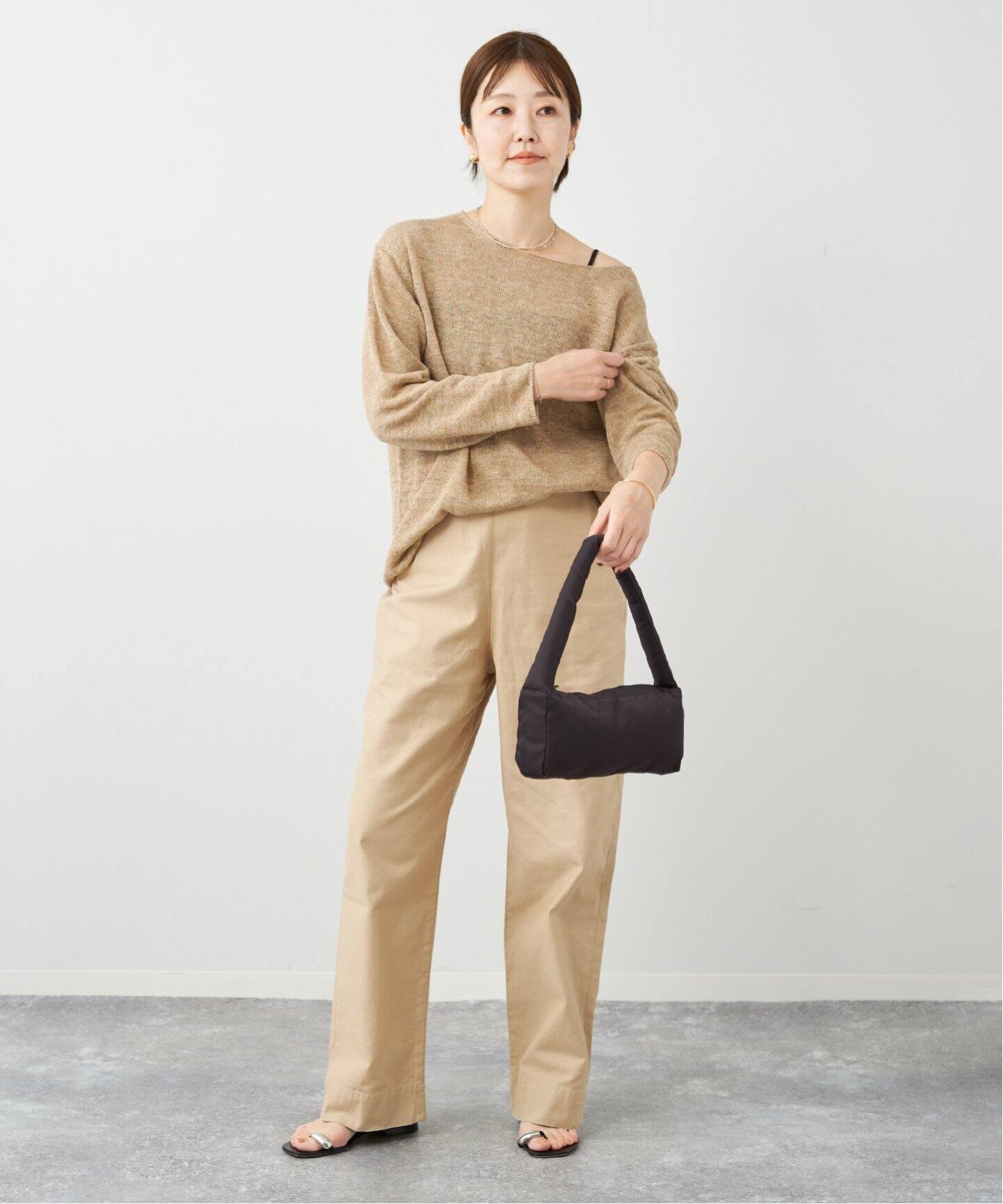 イタリア糸 Li/Co クループルオーバー（ニット／セーター）｜Plage  