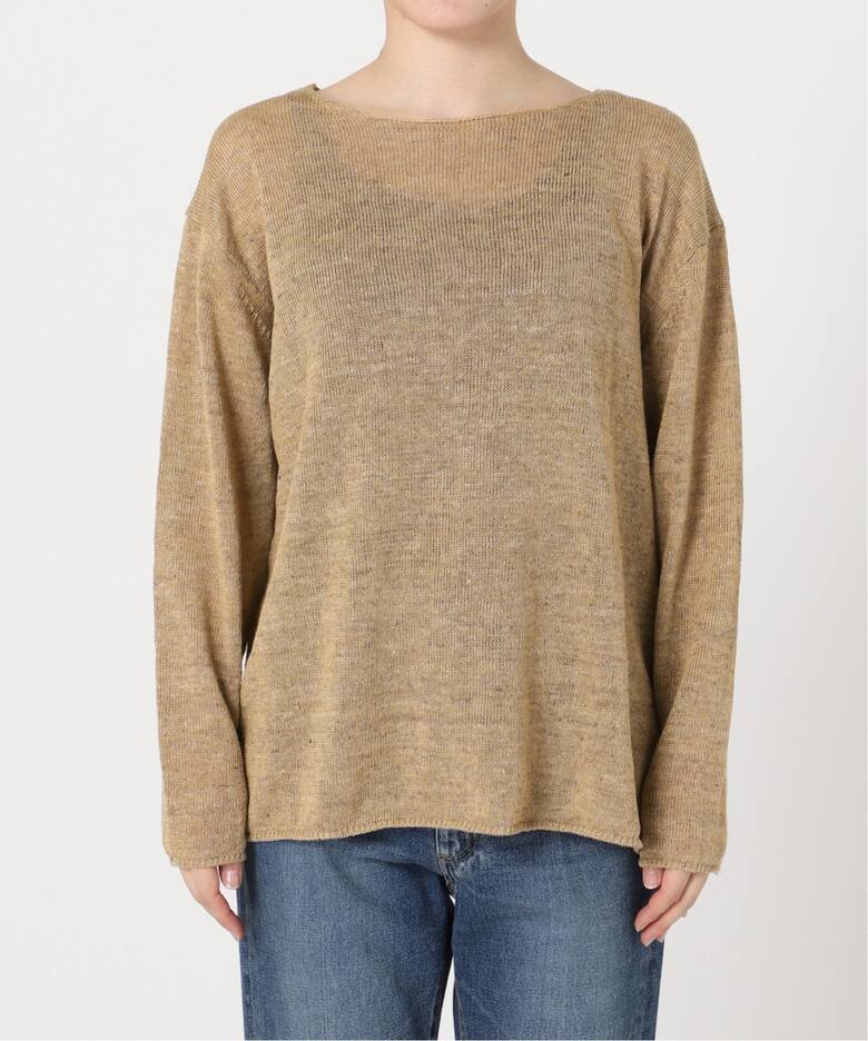 イタリア糸 Li/Co クループルオーバー（ニット／セーター）｜Plage  