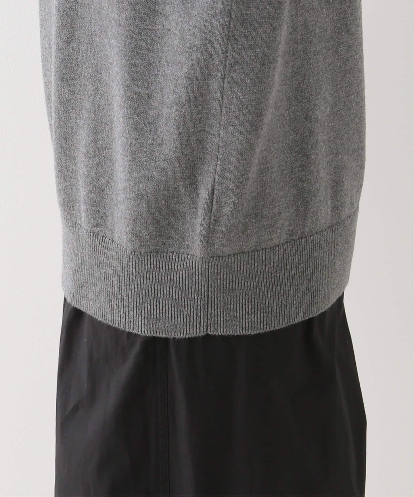 Plage プラージュ ニット グレー Short Sleeves Rib ニット（ニット／セーター）｜Plage