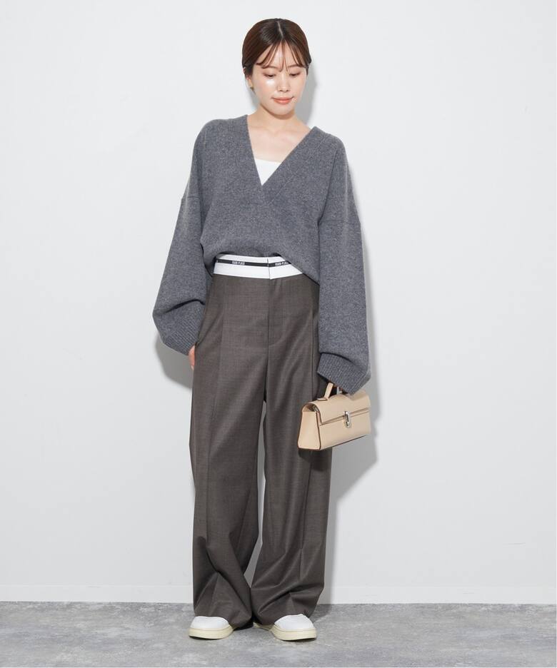 CASHMERE Mix フカVネック プルオーバー（ニット／セーター）｜Plage  