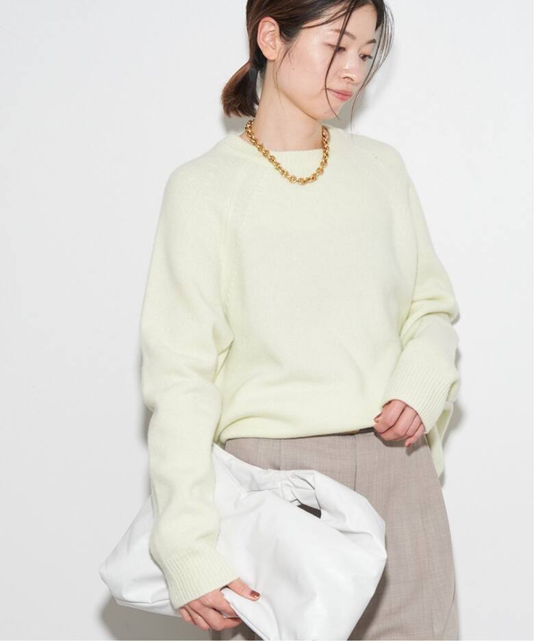 スーパーファインウールカシミヤ ラグラン プルオーバー（ニット  